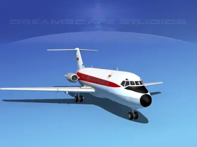 Douglas DC-9-20 Trans World Airways 1 3D model