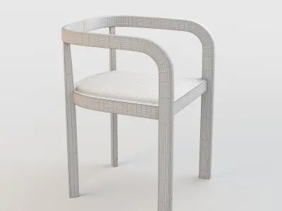 Chair Stuttgatt Pelle Free 3D model