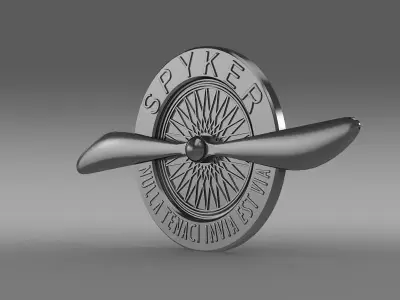 Spyker logo Free 3D model