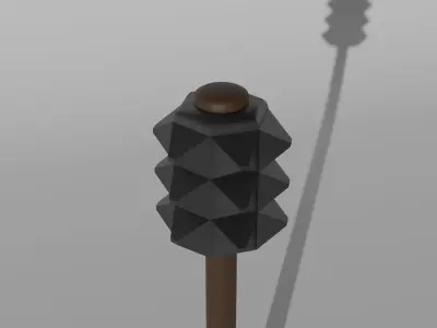 MIDDLE AGE STONE MACE Free 3D model