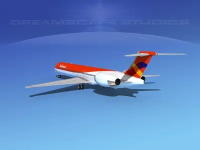 McDonnell Douglas MD83 Avianca 3D model