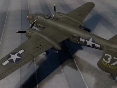 North American B-25H Mitchell 3D model