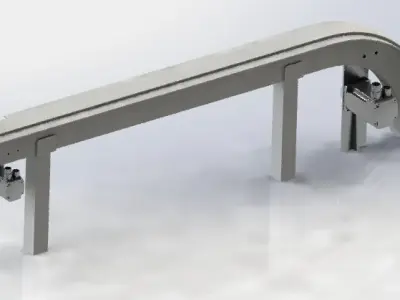 Vibrating conveyor 3D model