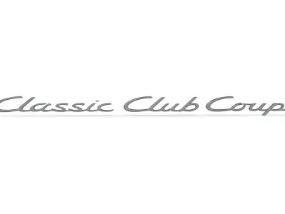 Classic Club Coupe emblem nameplate 3D model