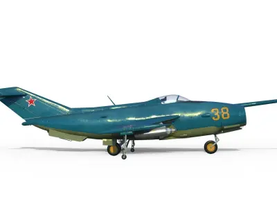 Yakovlev Yak-36 VTOL fighter 3D model