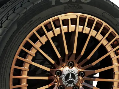 Mercedes wheels 3D model