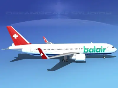 Boeing 767-300 Balair 3D model