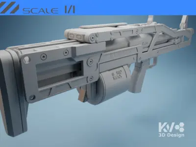 KV-Death Stranding-Shotgun Lv 1 3D print model