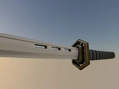 Katana sword low-poly Low-poly 3D model