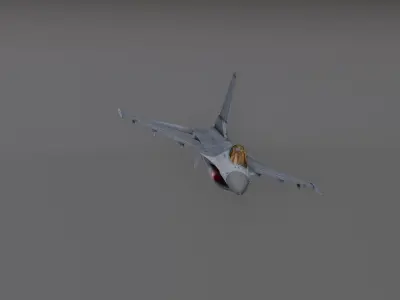 F16 - Falcon Fighter Jet Low-poly 3D model