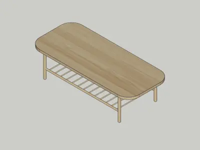 Coffee Table IKEA LISTERBY Free 3D model
