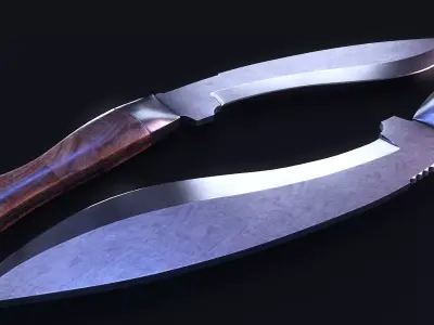 Kukri Knife Free 3D model