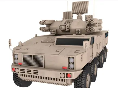 Type 625 Anti-Aircraft Gun Missile System 3D model