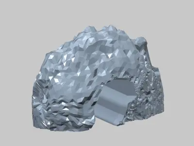 Aquarium-Ornaments third cave Free 3D print model