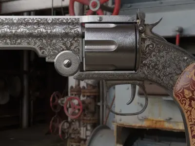 Revolver 8k 3D model