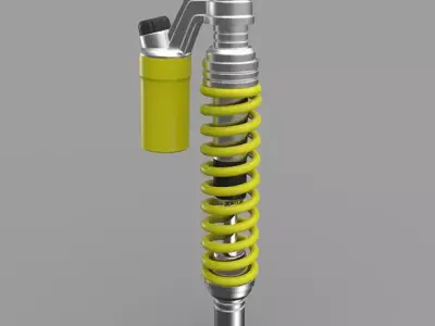 Motorcycle Rear Shock Absorber 3D model