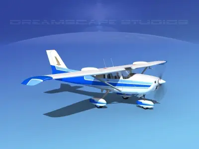 Cessna 172 Skyhawk STOL V02 3D model