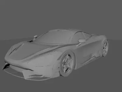 Mclaren 765 LT 3d model Free 3D model
