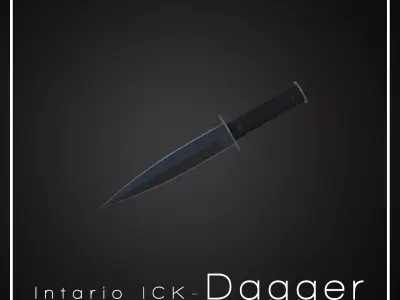 Intario ICK-Dagger-P6 Low-poly 3D model