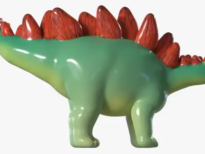 Dinosaur Toy Low-poly 3D model