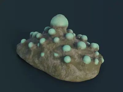 Fantasy Spider Eggs Low-poly 3D model