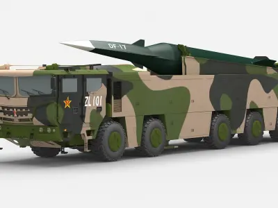 Chinese Missile Launcher Collection 3D model
