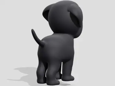 Cute dog Neapolitan mastiff  3D model