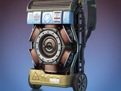 Far cry Backpack Low-poly 3D model