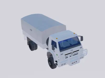 worker 4X4 UN Brazil Low-poly 3D model