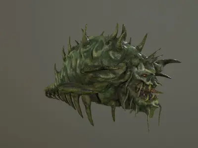Monster Bug Multiped Low-poly 3D model