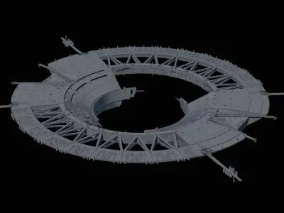 SHIELD GATE  BASE 3D model