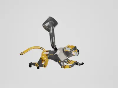 Apex Legends Cheetah Weapon Charm Low-poly 3D model