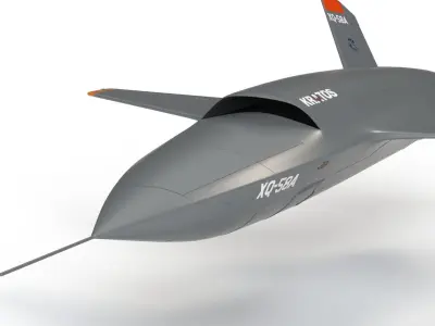 XQ-58 Valkyrie Military Drone 3D model