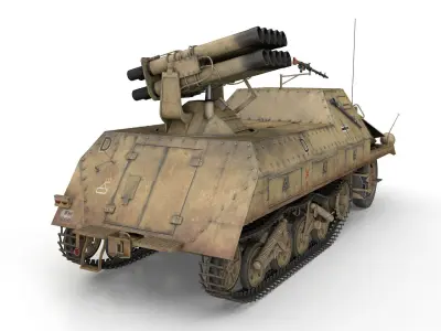 SDKFZ 4 - Panzerwerfer 42 - 7WB 3D model