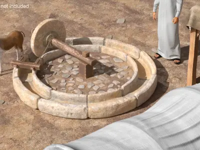 Antique Arab Mill Village 3D model