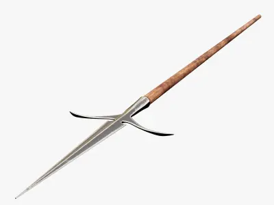 Medieval Spear Low-poly 3D model