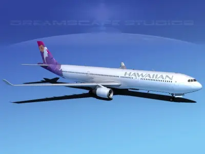 Airbus A330-300 Hawaiian Airlines 3D model