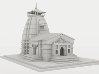 Kedarnath Temple 3D model