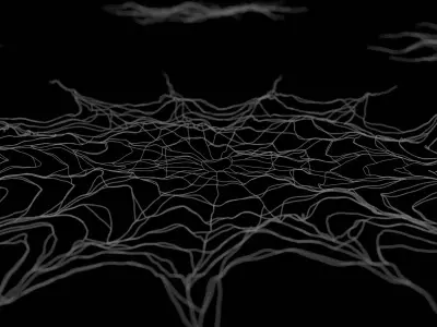 64 pcs Spider Web Asset pack Cobweb Net 3D model