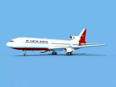Lockheed L-1011 Air Charter America 3D model