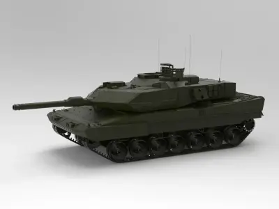 Stridsvagn 122 tank 3D model