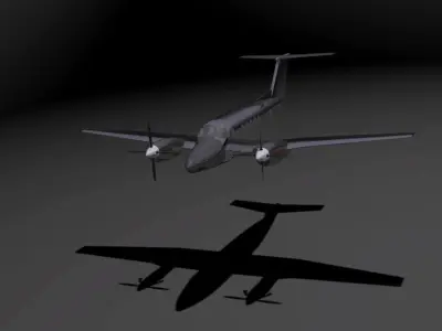 Beechcraft King Air B200 GT 3D model