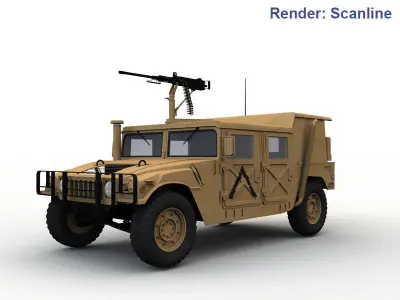 Hummer M998 3D model