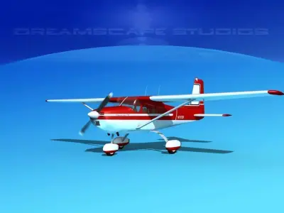Cessna 172 Skyhawk 1958 V05 3D model