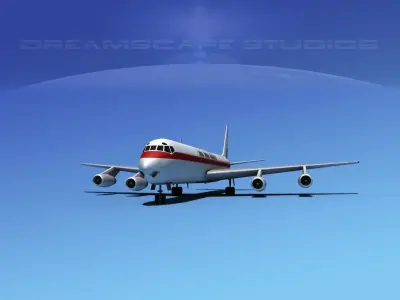Douglas DC-8-63 Lineas Aereas Paraguayas 3D model