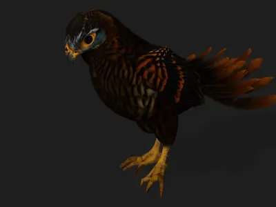 Kestrel B9 Low-poly 3D model