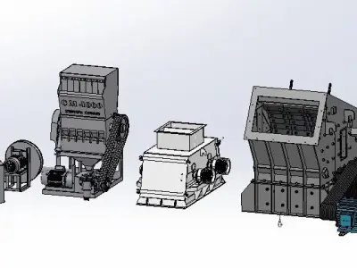 crusher machines 3D model