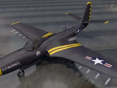 McDonnell FH-1 Phantom 3D model