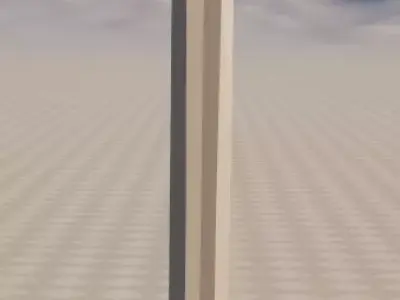 Ultra low poly metallic slayer fantasy sword game-ready asset Low-poly 3D model