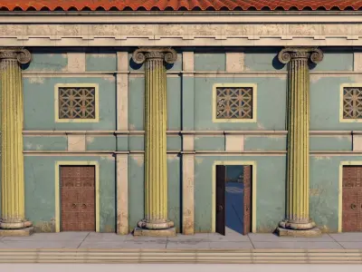 Classical greek building 3D model
